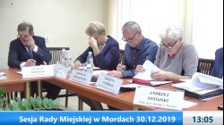 Sesja Rady Miejskiej w Mordach – 30.12.2019