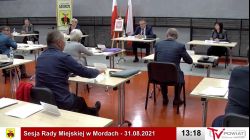Sesja Rady Miejskiej w Mordach - 31.08.2021