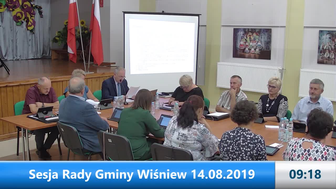 Sesja Rady Gminy Wiśniew – 14.08.2019