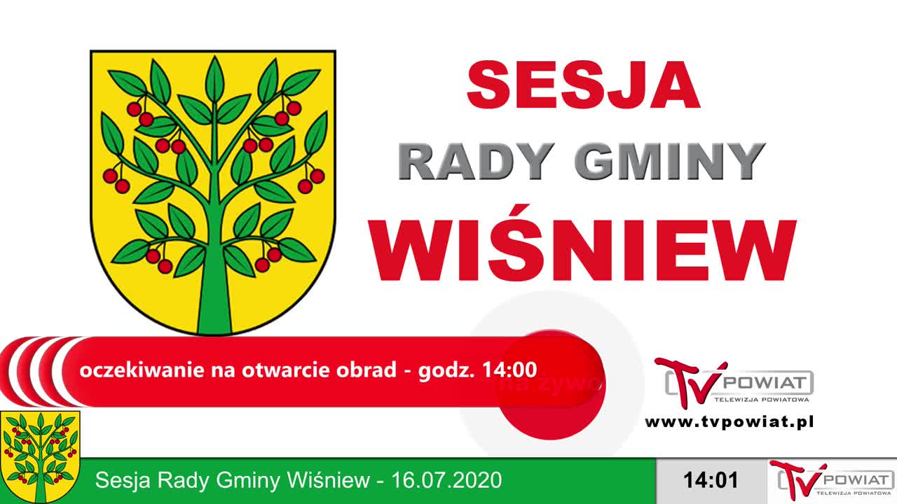 Sesja Rady Gminy Wiśniew - 16.07.2020