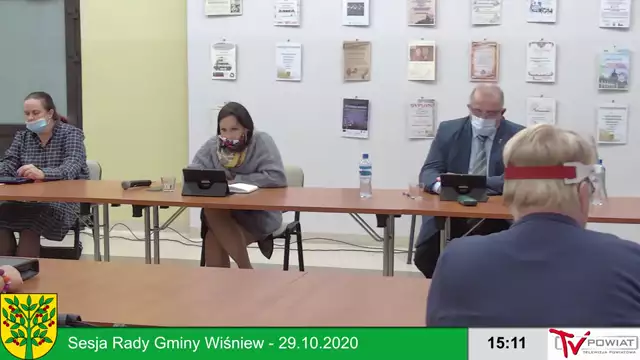 Sesja Rady Gminy Wiśniew - 29.10.2020 roku