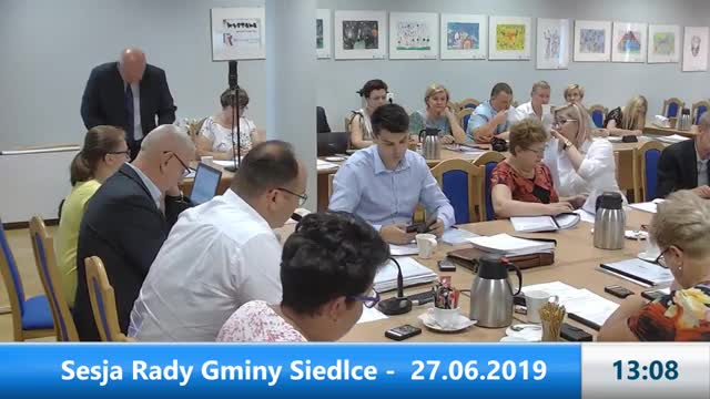 Sesja Rady Gminy Siedlce - 27.06.2019