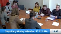 Sesja Rady Gminy Wierzbno – 17.01.2020
