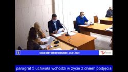 Sesja Rady Gminy Wierzbno – 26.01.2022 / NAPISY