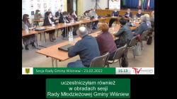 Sesja Rady Gminy Wiśniew – 23.02.2022 / NAPISY