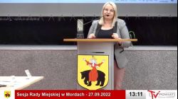 Sesja Rady Miejskiej w Mordach – 27.09.2022