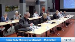 Sesja Rady Miejskiej w Mordach – 21.04.2023