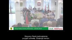 Sesja Rady Gminy Wiśniew- 28.06.2023 / NAPISY