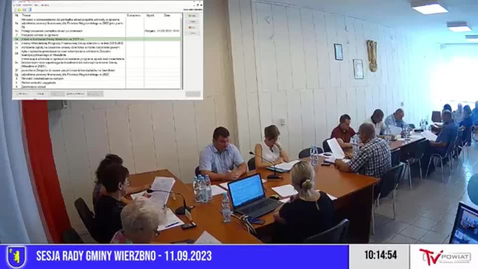 Sesja Rady Gminy Wierzbno – 11.09.2023